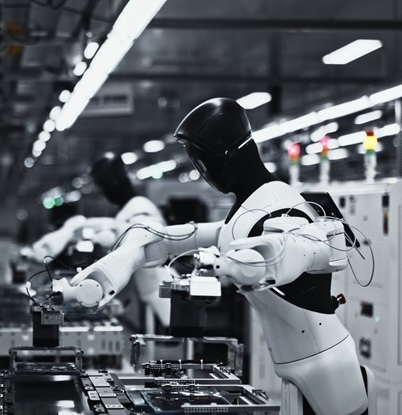 agibot g2 working on production line